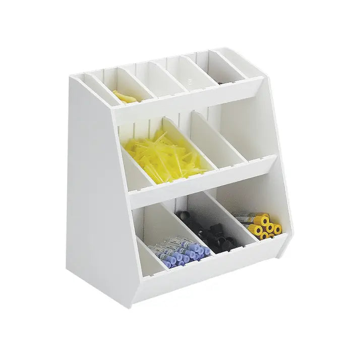 TrippNT 50018, Small Lab Storage Shelf with 16 Adjustable Bins – Compa