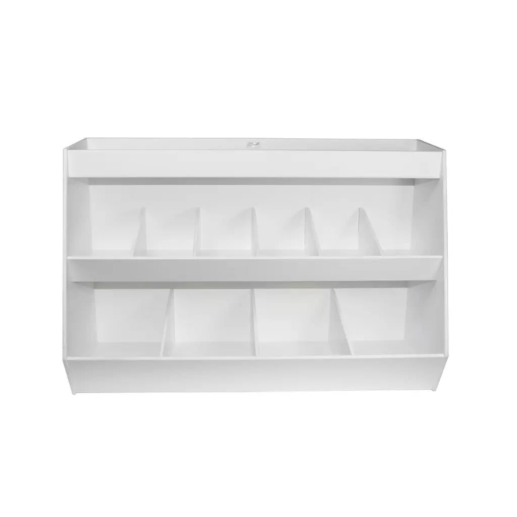TrippNT 50093 Lab Storage Shelf with 10 Bins – Compact White PVC Lab ...
