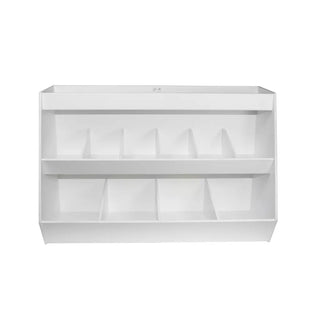 TrippNT 50093, Lab Storage Shelf with 10 Bins, Compact Lab Organizer