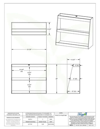 TrippNT 50179, White Angled Triple Safety Shelf