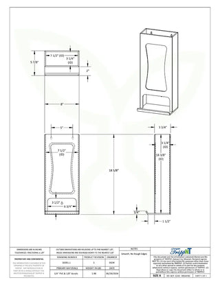 TrippNT 50391, Tall Safety Glass Dispenser