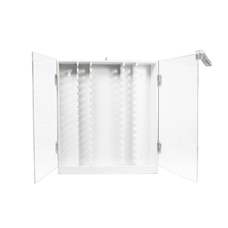 TrippNT 50973, HPLC 60 Column PVC Cabinet with Lockable Hinged Doors