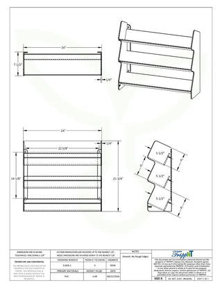 TrippNT 51829, Suture Shelf with 3 Angled Shelves