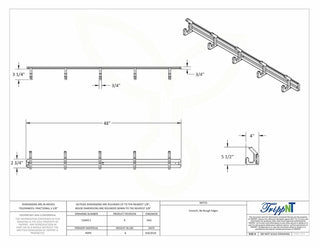 TrippNT 5394X, Adjustable Surgical Helmet Rack