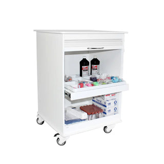 TrippNT Maui Lab Island Cart, White and Black