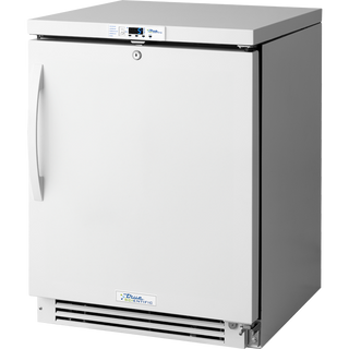 True Scientific TSCI-150LR-SWS-R-WW-1A Laboratory Unit Refrigerator with a white door on a white background