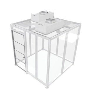  USA Lab SS-CR8-HW-D-2 Walk In Modular Clean Room, Up To Static ISO Class 7, Quick Ship