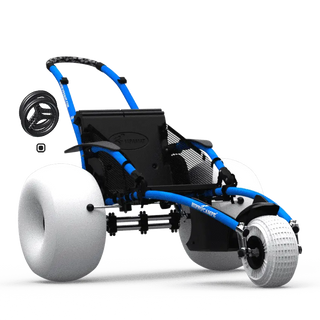 VIPAMAT Hippocampe All-Terrain Beach Wheelchair, 286 lbs Weight Capacity, 15.5" Seat Width