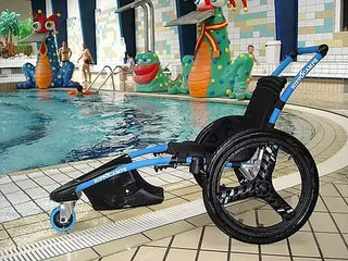 VIPAMAT Hippocampe Swimming Pool Wheelchair, 286 lbs Weight Capacity, 15.5" Seat Width