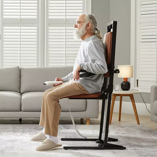 VOCIC AX05-2.2AH-A-BN-X Heavy Duty Electric Chair Lift, Sit-to-Stand, 16.9" Seat Width, 440 lbs Load Capacity
