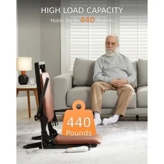 VOCIC AX05-2.2AH-A-BN-X Heavy Duty Electric Chair Lift, Sit-to-Stand, 16.9" Seat Width, 440 lbs Load Capacity