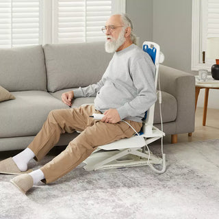 VOCIC AX07 Lightweight Waterproof Electric Bath Floor Lift Chair, 300 lbs Load Capacity, 13.4" Seat Width