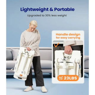 VOCIC AX07 Lightweight Waterproof Electric Bath Floor Lift Chair, 300 lbs Load Capacity, 13.4" Seat Width