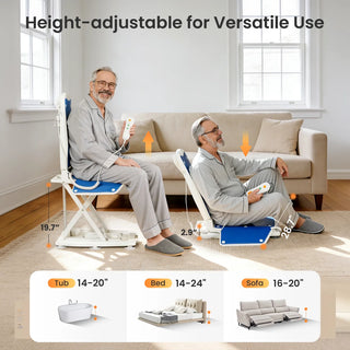 VOCIC AX10-A-X Multi-Functional Bathtub Lift Chair, 300 lbs Load Capacity, 2.90"-19.7" Seat Height