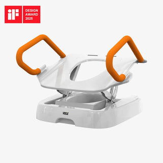 VOCIC AX12-A-2-C Comfort Steady Powered Toilet Seat, 330 lbs Weight Capacity, 0-20° Seat Plate Inclination Angle
