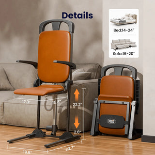 VOCIC AX15 Folding Upgrade Electric Floor Lift, Sit-to-Stand, 17.3" Seat Width, 440 lbs Weight Capacity