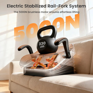 VOCIC AX16-PRO-A-BN-C Easy Stand-up Electric Seat Lift, 330 lbs Weight Capacity, 38° Max Tilt Angle