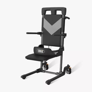 VOCIC AX35-A-BK-X Movable Folding Electric Transfer Chair Lift with 4 Wheels, 352 lbs Weight Capacity, 15" Seat Width