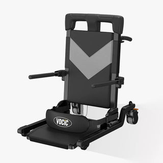 VOCIC AX35-A-BK-X Movable Folding Electric Transfer Chair Lift with 4 Wheels, 352 lbs Weight Capacity, 15" Seat Width