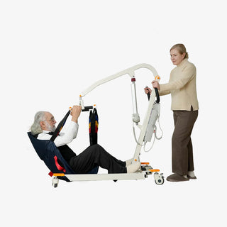VOCIC AY02-3AH-A-WT-2-X Folding Electric Transfer Hoyer Lift, 440 lbs Weight Capacity, Rechargeable Control Box