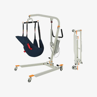 VOCIC AY02-3AH-A-WT-2-X Folding Electric Transfer Hoyer Lift, 440 lbs Weight Capacity, Rechargeable Control Box