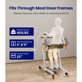 VOCIC AY03-A-WT-2-X Standing Transfer Device, 400 lbs Weight Capacity, 5’-6’4" Patients Height Range