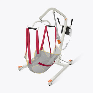VOCIC AY05-A-WT-X Electric Transfer Hoyer Lift, 330 lbe Weight Capacity, 24.4"–38.2" Adjustable Base Width