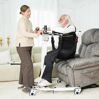 VOCIC AY06-2AH-A-ZX Electric Folding Transfer Lift, 330 lbs Weight Capacity, 5’-6’4" Patients Height Range