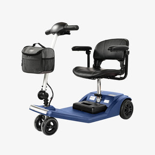 VOCIC D50 Flexible Lightweight Folding 4 Wheel Mobility Scooter, 265 lbs Weight Capacity, 15.5 Miles Per Charge
