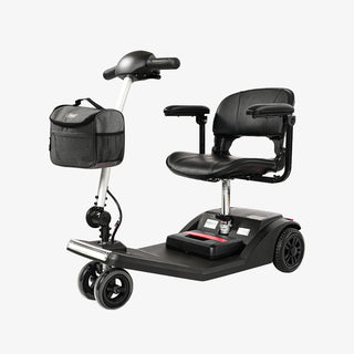 VOCIC D50 Flexible Lightweight Folding 4 Wheel Mobility Scooter, 265 lbs Weight Capacity, 15.5 Miles Per Charge