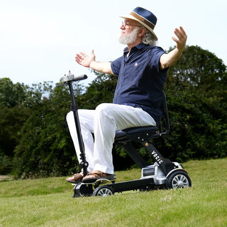VOCIC D71 Ultra-lightweight Folding Travel Mobility Scooter, 330 lbs Weight Capacity, 12.5 Miles Per Charge