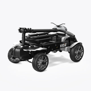 VOCIC D71 Ultra-lightweight Folding Travel Mobility Scooter, 330 lbs Weight Capacity, 12.5 Miles Per Charge
