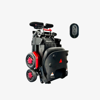 VOCIC D91 Fold-Go Revolutionary Foldable Mobility Scooter, 265 lbs Weight Capacity, 15.5 Miles Per Charge
