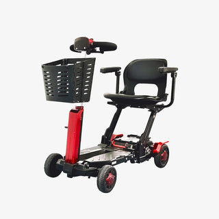 VOCIC D91 Fold-Go Revolutionary Foldable Mobility Scooter, 265 lbs Weight Capacity, 15.5 Miles Per Charge