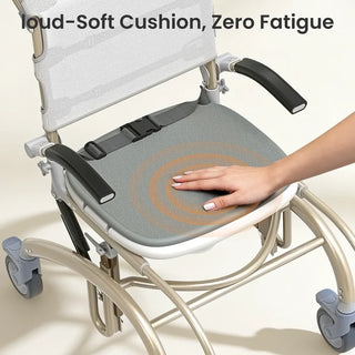 VOCIC XZY08-A Reclining Shower Chair, 300 lbs Weight Capacity, 42.5"–47.4" Overall Height