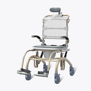 VOCIC XZY08-A Reclining Shower Chair, 300 lbs Weight Capacity, 42.5"–47.4" Overall Height