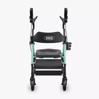 VOCIC Z22 Upright Rollator with Adjustable Armrests, 300 lbs Weight Capacity, 12.2"×13.8" Seat Size