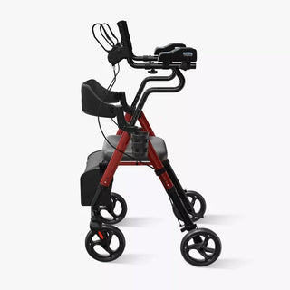 VOCIC Z22 Upright Rollator with Adjustable Armrests, 300 lbs Weight Capacity, 12.2"×13.8" Seat Size