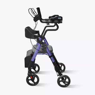 VOCIC Z22 Upright Rollator with Adjustable Armrests, 300 lbs Weight Capacity, 12.2"×13.8" Seat Size