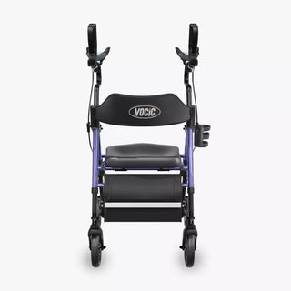 VOCIC Z22 Upright Rollator with Adjustable Armrests, 300 lbs Weight Capacity, 12.2"×13.8" Seat Size