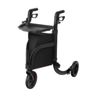 VOCIC Z25-PRO-A-PP 3-Wheel Aluminum Alloy Walker with Tray, 300 lbs Weight Capacity, 32.8"–37.8" Handle Height