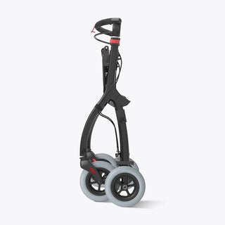 VOCIC Z32 Foldable Narrow Rollator for Small Spaces without Seat, 242 lbs Weight Capacity, 35.4"-40.4" Handle Height