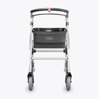 VOCIC Z32 Foldable Narrow Rollator for Small Spaces without Seat, 242 lbs Weight Capacity, 35.4"-40.4" Handle Height