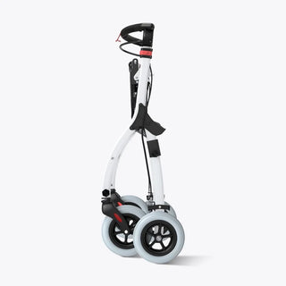 VOCIC Z32 Foldable Narrow Rollator for Small Spaces without Seat, 242 lbs Weight Capacity, 35.4"-40.4" Handle Height