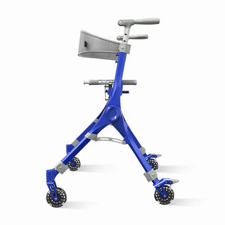 VOCIC Z35 PackGo Foldable Lightweight Rollator Walker, 300 lbs Weight Capacity, 17.52" Seat Width, Black, Red Or Blue