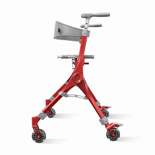 VOCIC Z35 PackGo Foldable Lightweight Rollator Walker, 300 lbs Weight Capacity, 17.52" Seat Width, Black, Red Or Blue