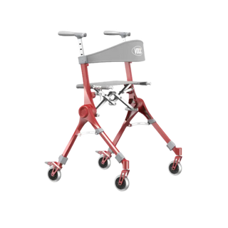 VOCIC Z35 PackGo Foldable Lightweight Rollator Walker, 300 lbs Weight Capacity, 17.52" Seat Width, Black, Red Or Blue