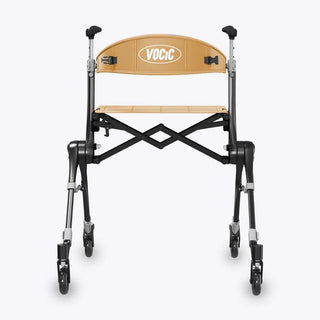 VOCIC Z35 PackGo Foldable Lightweight Rollator Walker, 300 lbs Weight Capacity, 17.52" Seat Width, Black, Red Or Blue