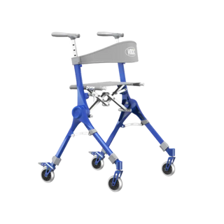 VOCIC Z35 PackGo Foldable Lightweight Rollator Walker, 300 lbs Weight Capacity, 17.52" Seat Width, Black, Red Or Blue