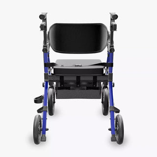 VOCIC Z51 All Terrain Shift Combo 2 In 1 Rollator - Transport Chair Walker, 300 lbs we,ght Capacity, 33.5"-39.6" Handle Height